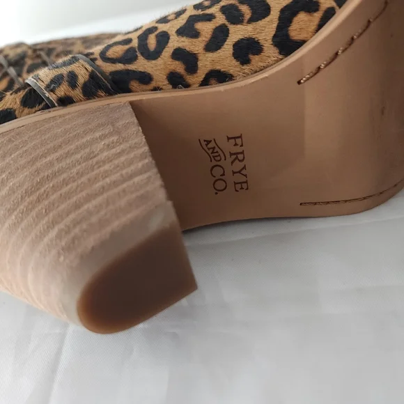 Frye & Co. Leopard Print Ankle Boots - Picture 5 of 7
